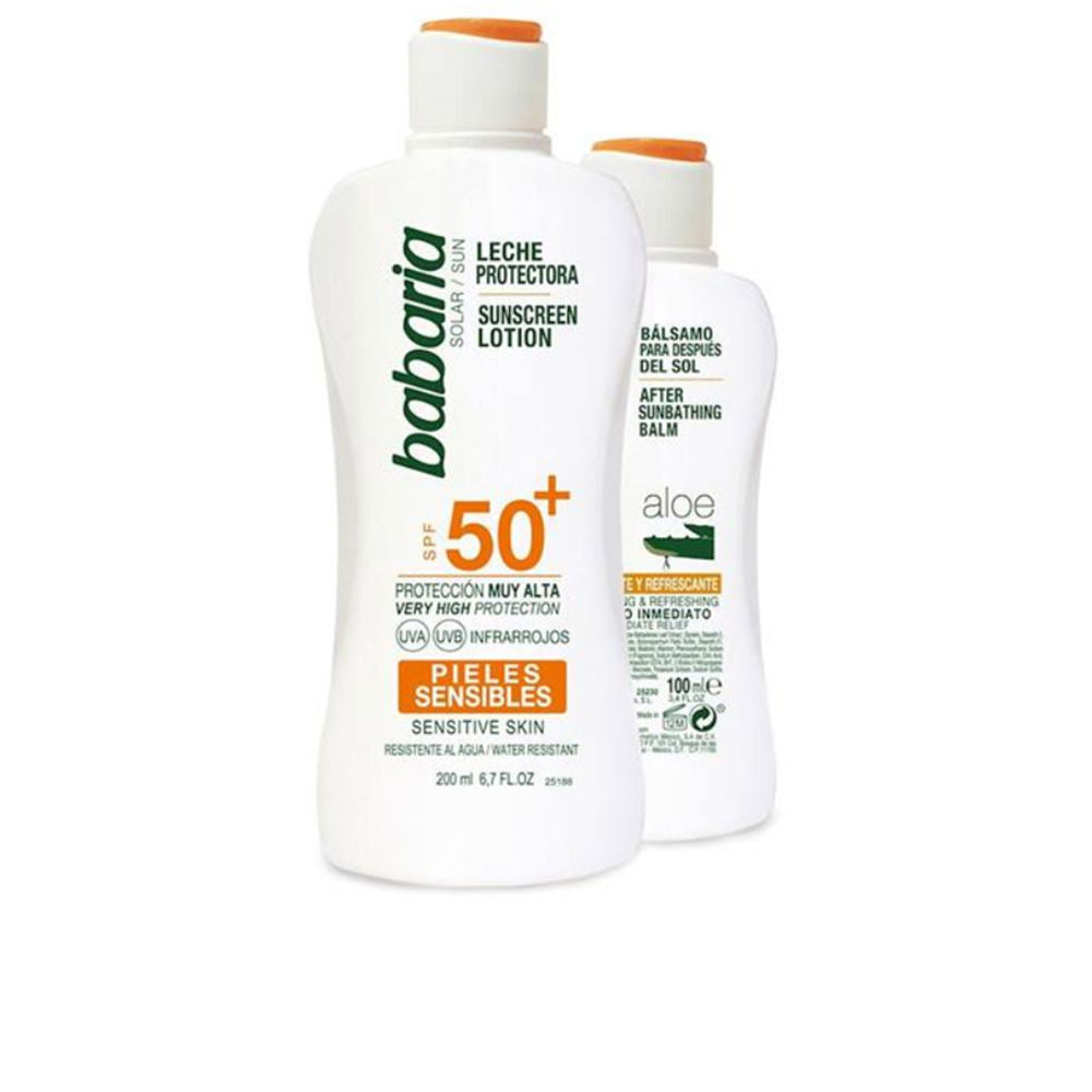 BABARIA SOLAR PIEL SENSIBLE SPF50+ LECHE lote