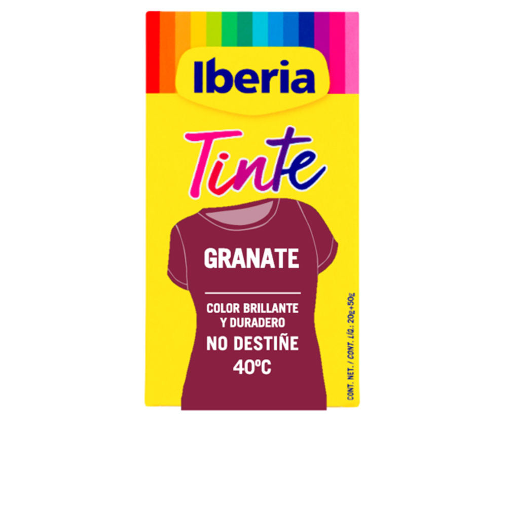 IBERIA IBERIA TINTE ROPA no destiñe 40º #granate 70 gr