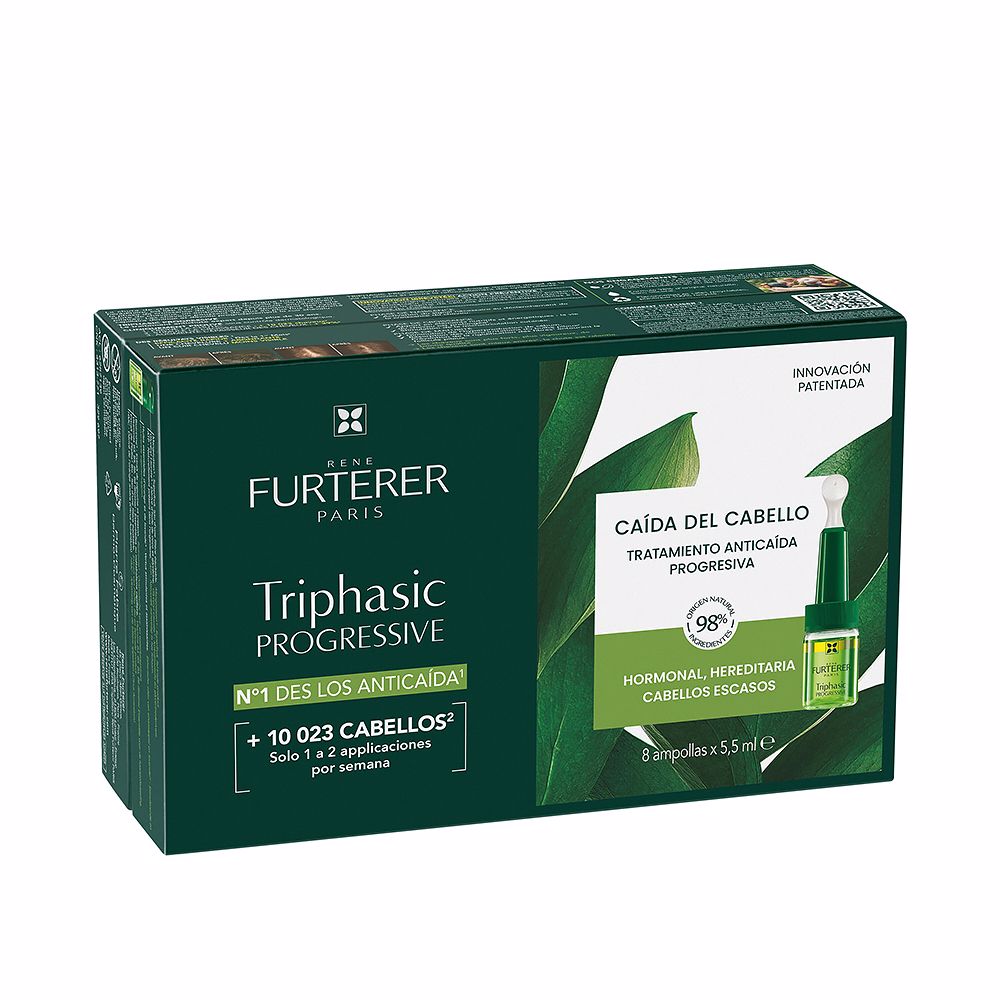 RENE FURTERER TRIPHASIC PROGRESSIVE GENTECH anticaída caída progresiva ampollas 8 u