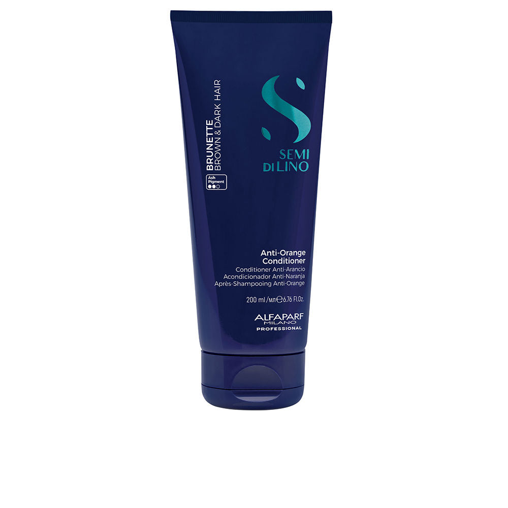 ALFAPARF MILANO SEMI DI LINO brunette brown & dark conditioner 200 ml