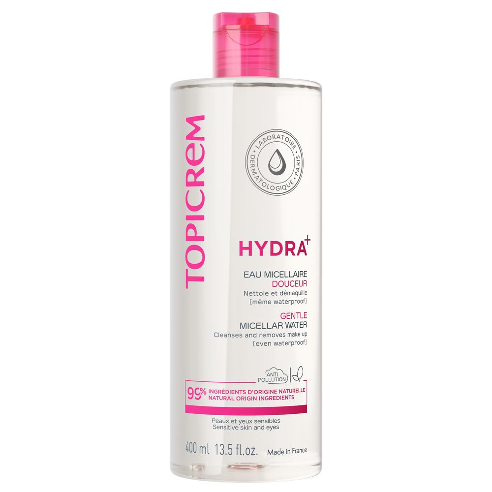 TOPICREM HYDRA+ agua micelar suave 400 ml