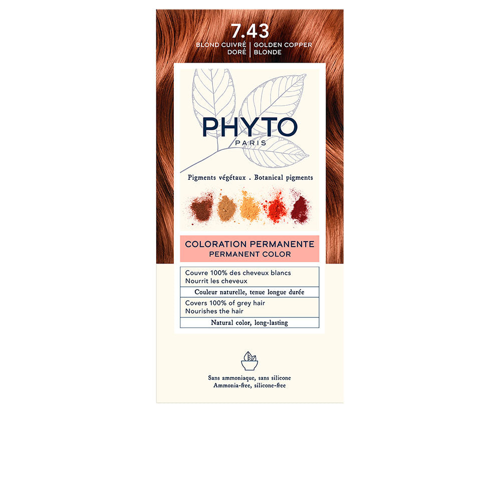 PHYTO PHYTOCOLOR #7.43-rubio dorado cobrizo 4 u
