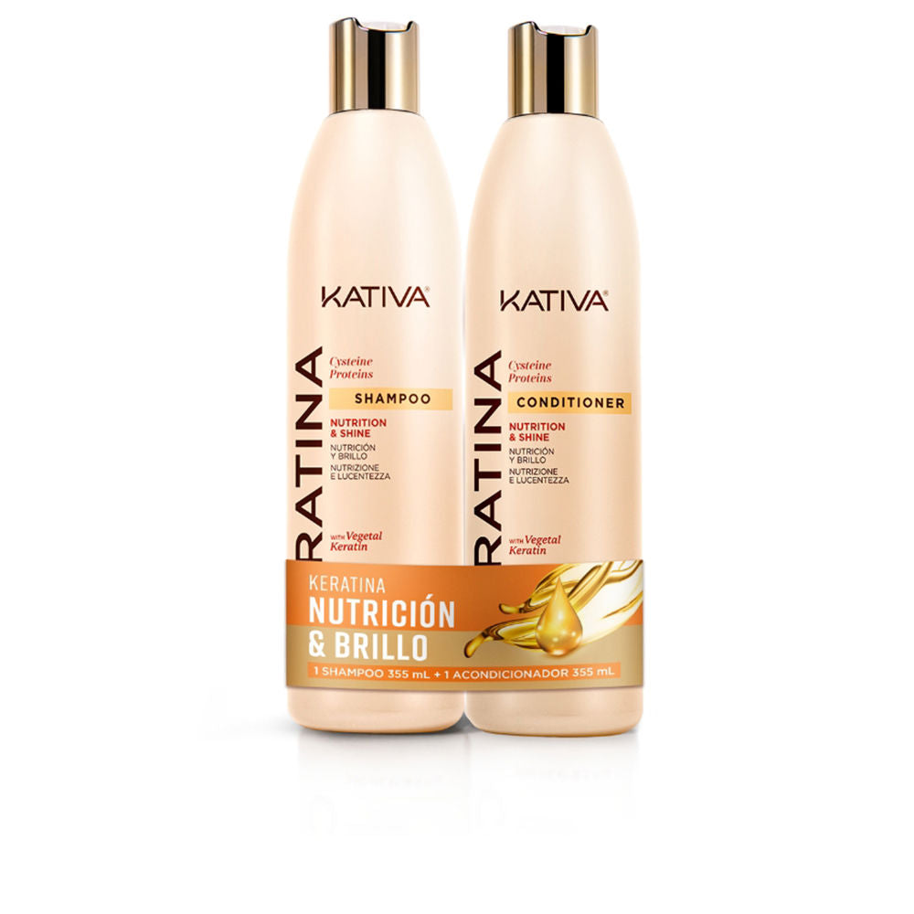 KATIVA KATIVA KERATINA KIT CHAMPÚ 355 ML + ACONDICIONADOR 355 ML