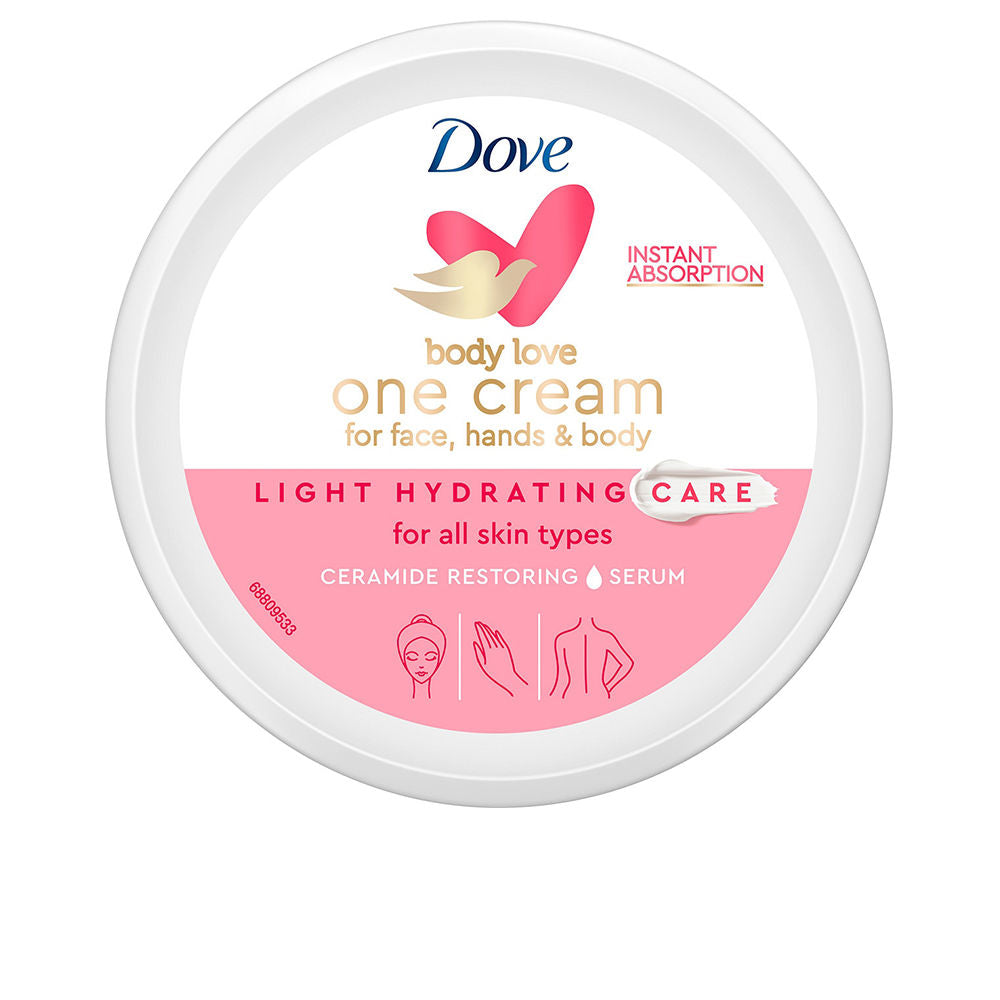 DOVE LIGHT HYDRATING CREAM cara cuerpo y manos 250 ml