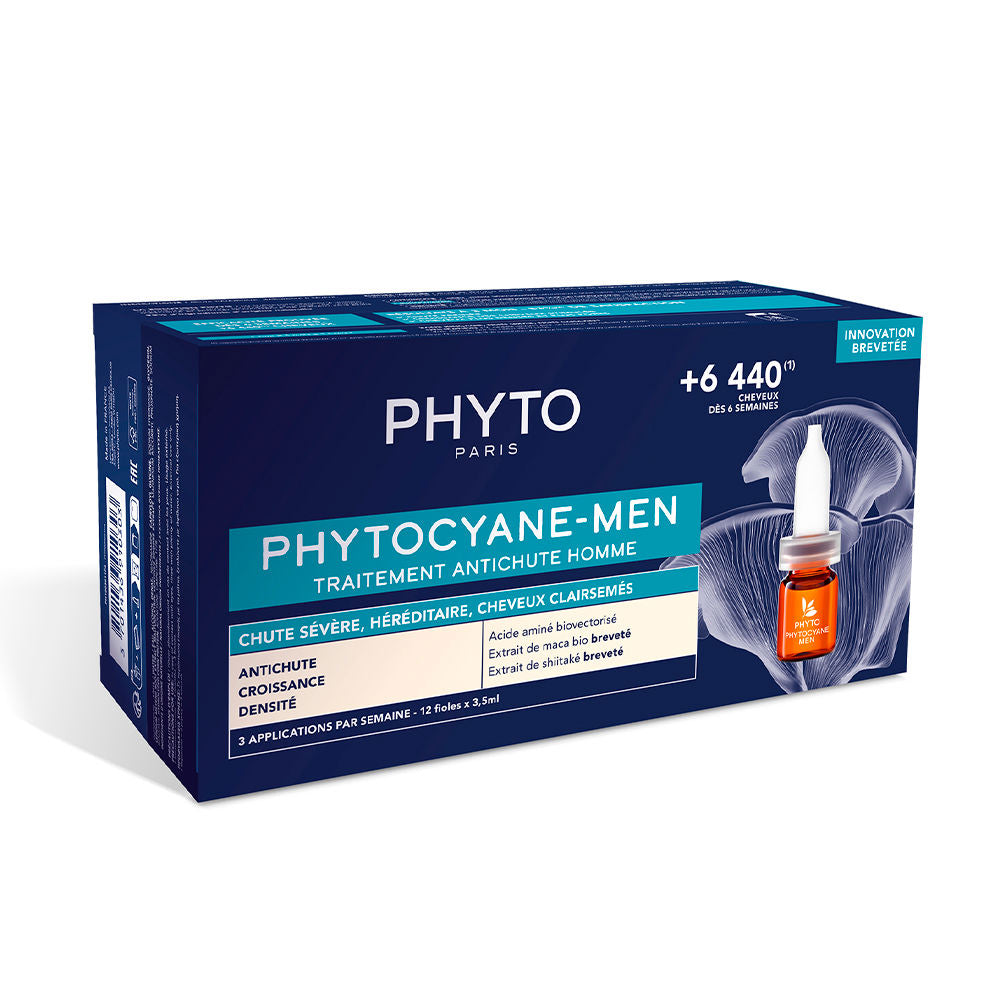 PHYTO PHYTOCYANE-MEN tratamiento anticaída hombre 12 x 3,5 ml