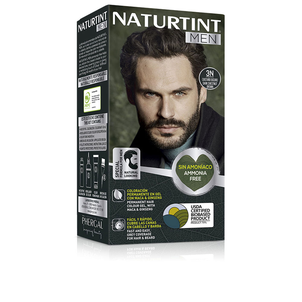 NATURTINT NATURTINT MEN tinte sin amoniaco #3Ncastaño oscuro 1 u