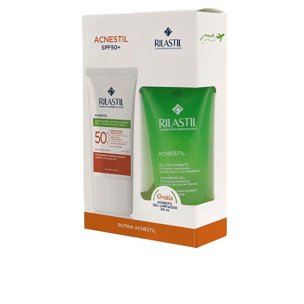RILASTIL SUN SYSTEM ACNESTIL SPF50+ lote 2 pz