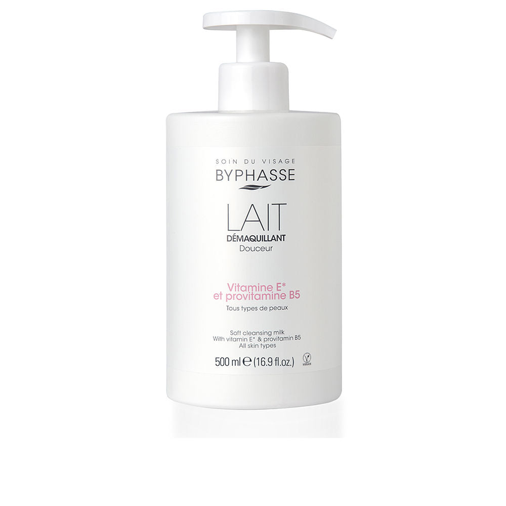 BYPHASSE LECHE DESMAQUILLANTE DOUCEUR vitamina E y provitamina B5 500 ml