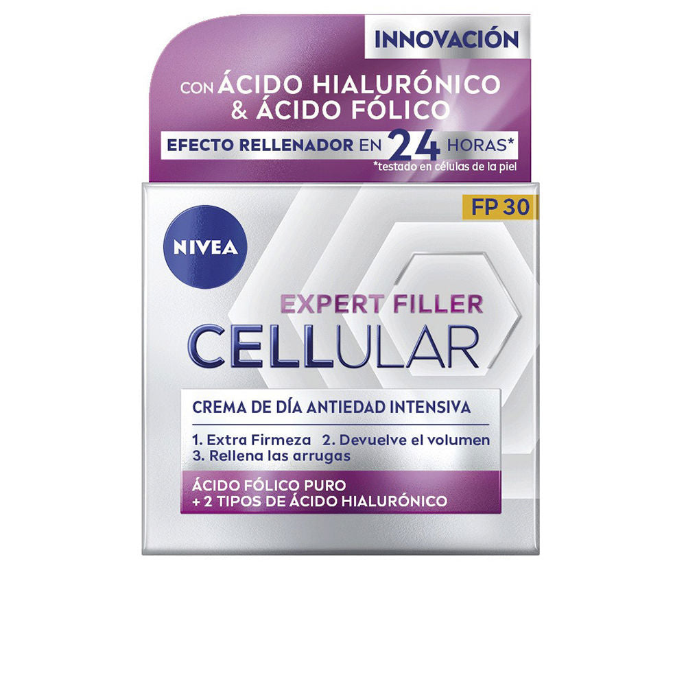 NIVEA CELLULAR FILLER hialurónico & fólico crema día SPF30 50 ml