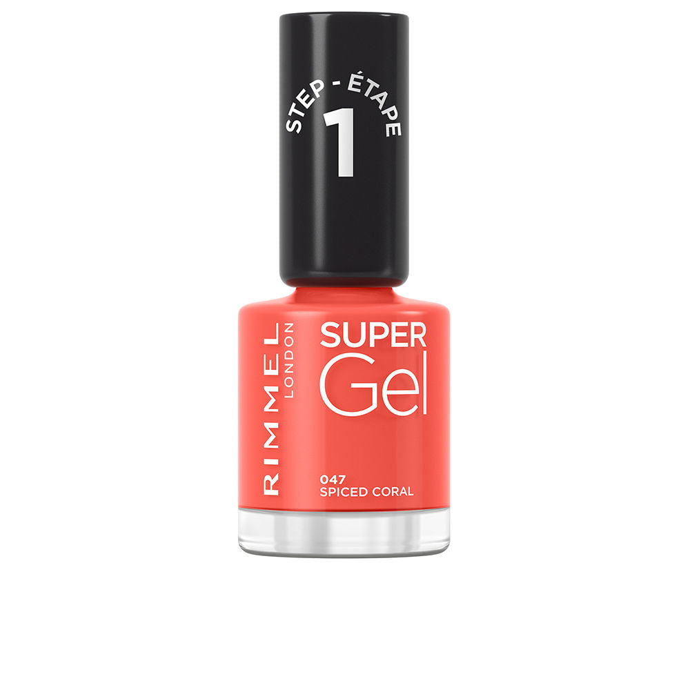 RIMMEL LONDON SUPER GEL esmalte de uñas #047-spiced coral 12 ml