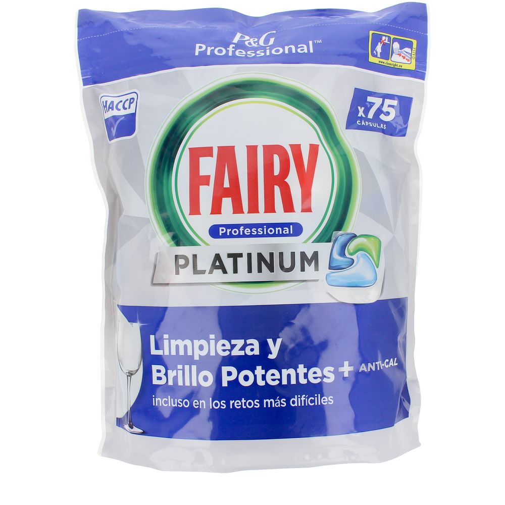 FAIRY FAIRY PROFESSIONAL PLATINUM lavavajillas 75 cápsulas