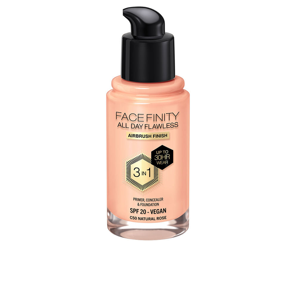 MAX FACTOR FACEFINITY ALL DAY FLAWLESS 3 IN 1 foundation #C50-natural rose 30 ml