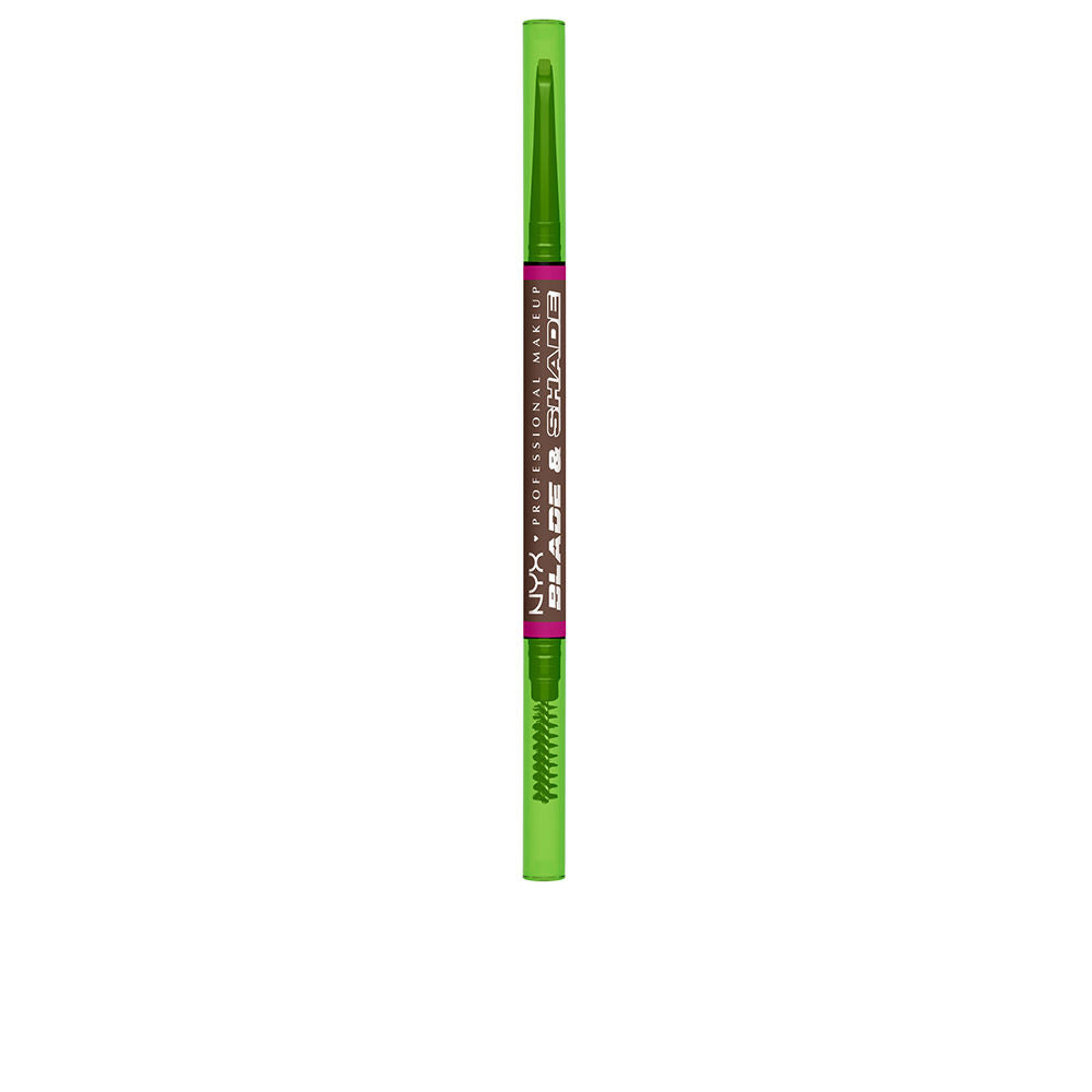 NYX PROFESSIONAL MAKE UP BLADE & SHADE NANO lápiz de cejas #09-Brunette 1 u