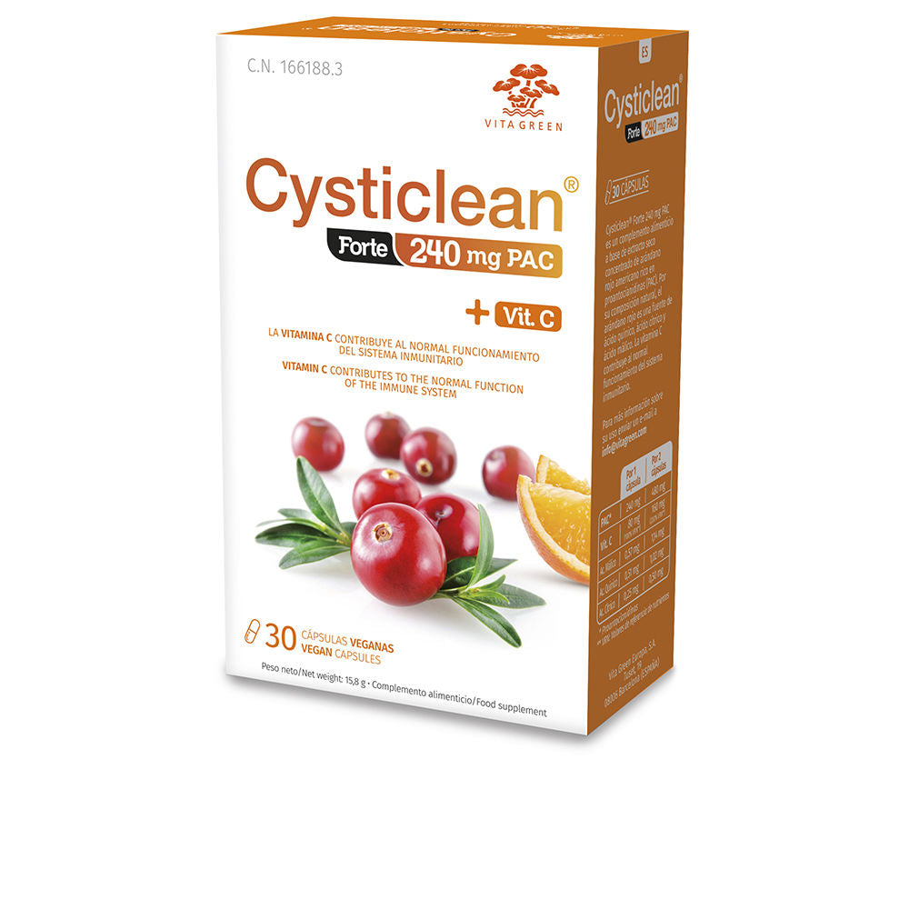 CYSTICLEAN CYSTICLEAN FORTE con PAC y Vit C y Arándano Rojo cápsulas 30 u