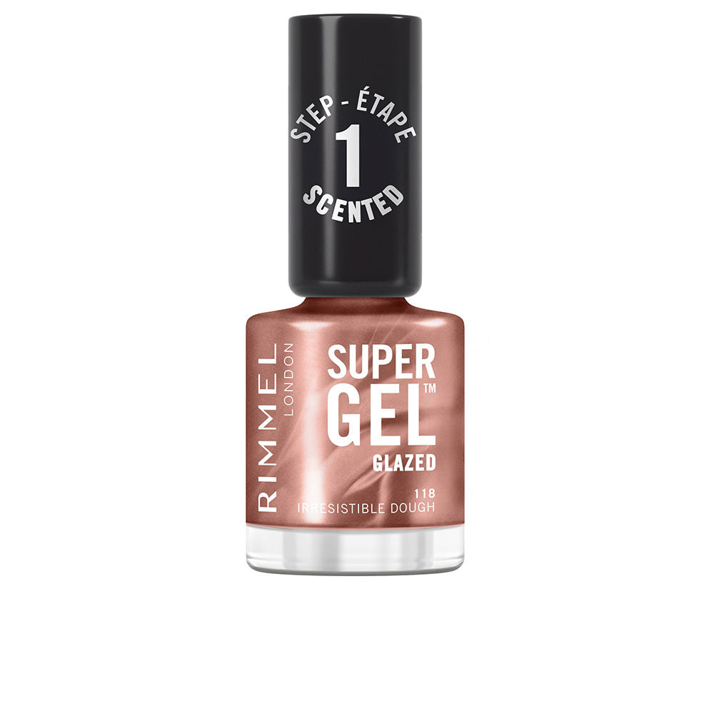 RIMMEL LONDON SUPER GEL esmalte de uñas #118-Irresistible Dough 12 ml