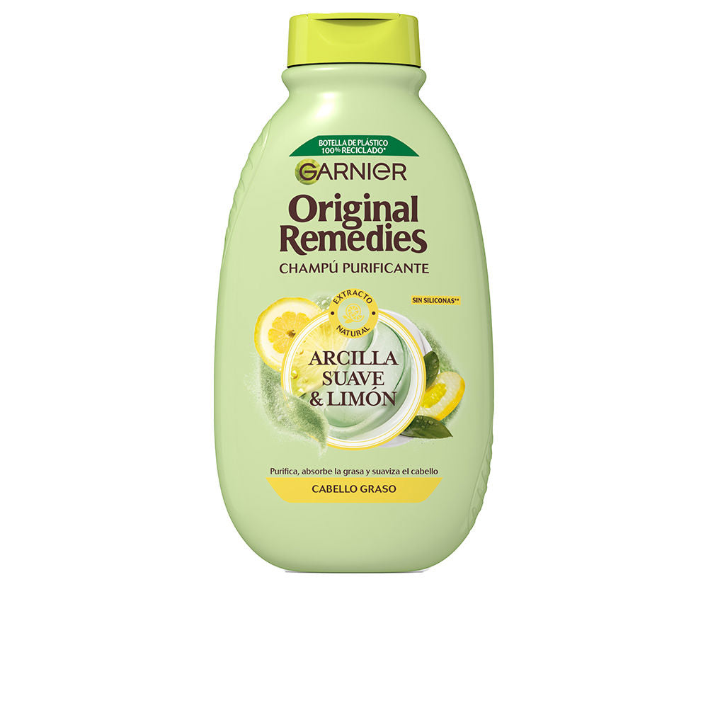 GARNIER ORIGINAL REMEDIES champú arcilla suave y limón 400 ml