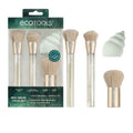 ECOTOOLS BROCHAS MAQUILLAJE + ESPONJA SEA GEMS ESTUCHE 4 pz