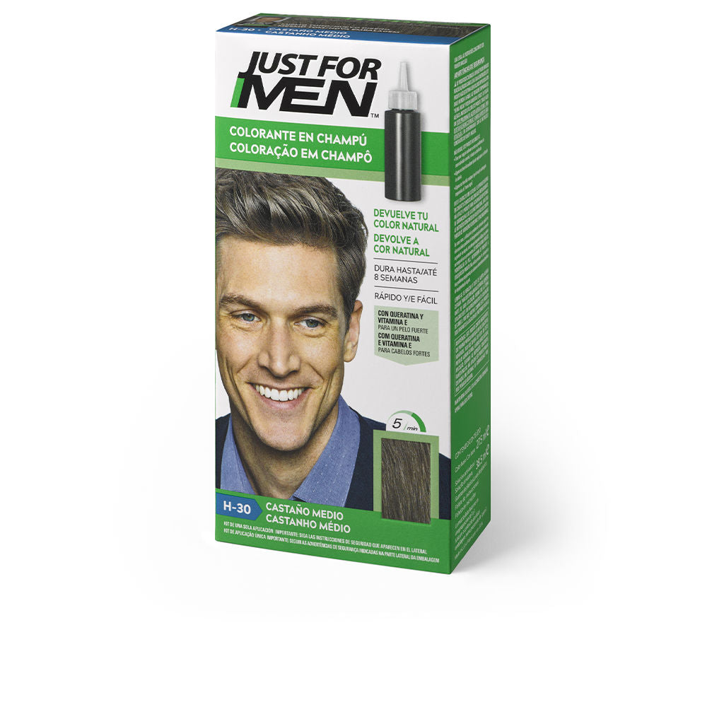 JUST FOR MEN JUST FOR MEN COLORANTE en champú #castaño medio 30 ml