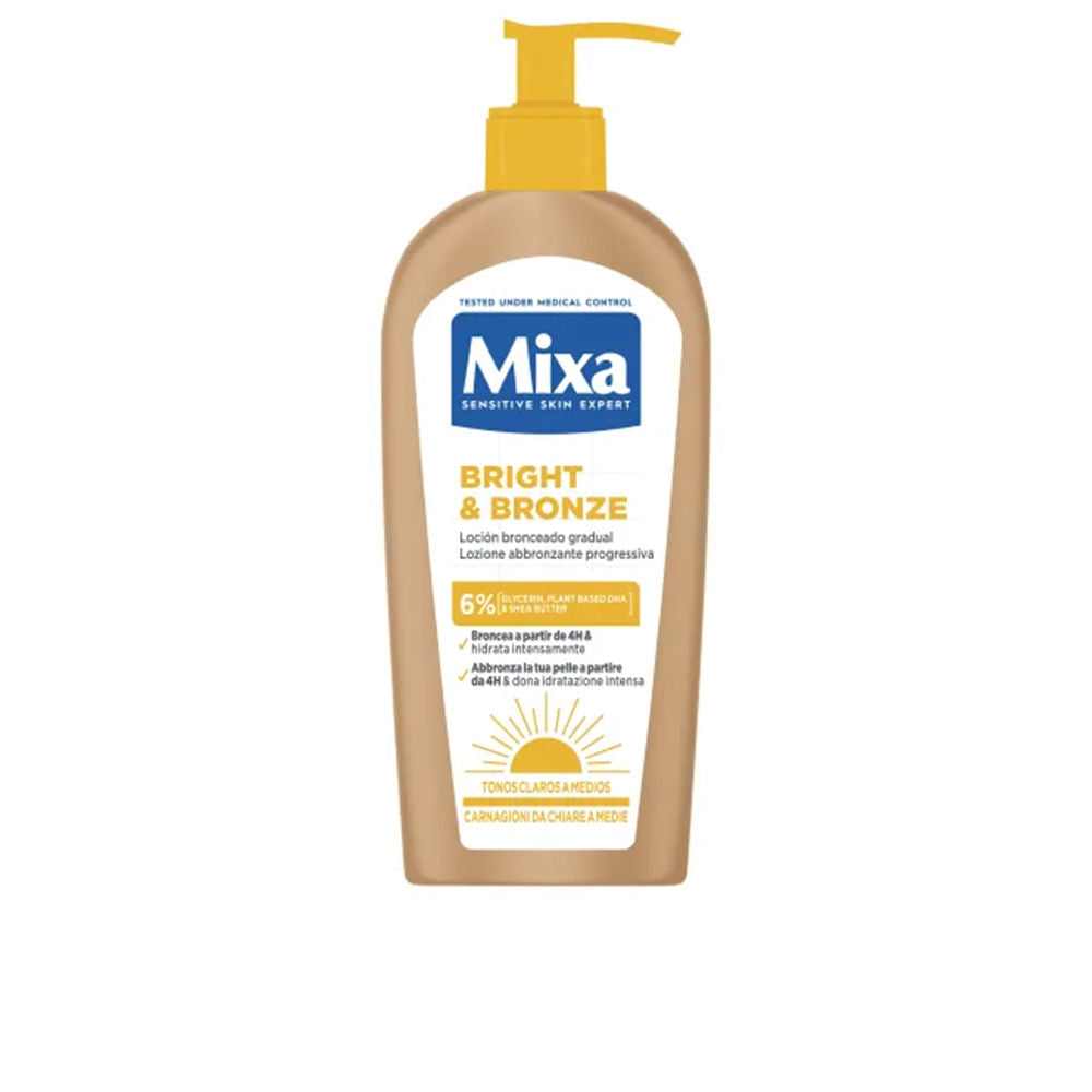 MIXA BRIGHT & BRONZE loción bronceado gradual 250 ml