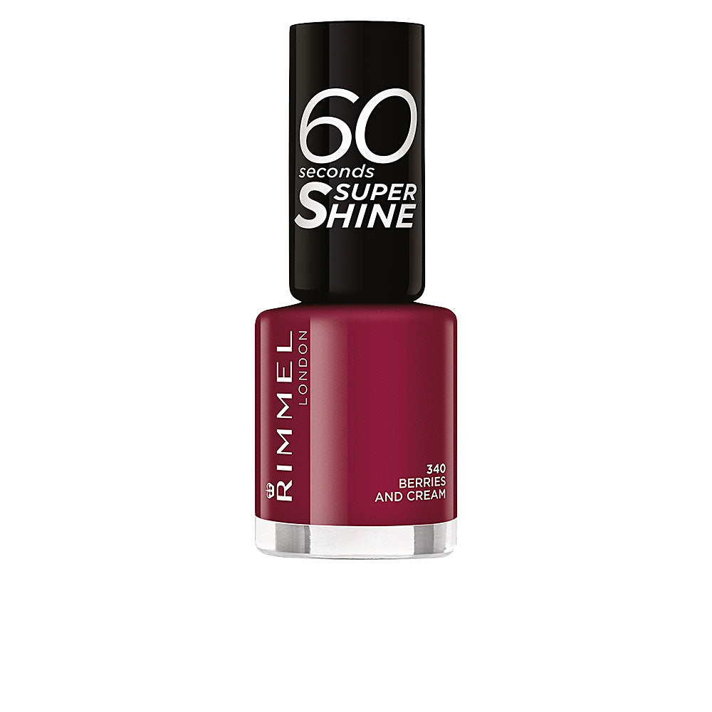 RIMMEL LONDON 60 SECONDS SUPER SHINE esmalte de uñas #340-berries and cream 8 ml
