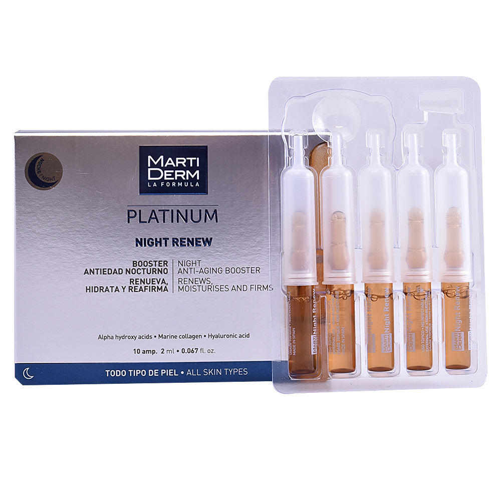 MARTIDERM PLATINUM NIGHT RENEW ampollas 10 x 2 ml
