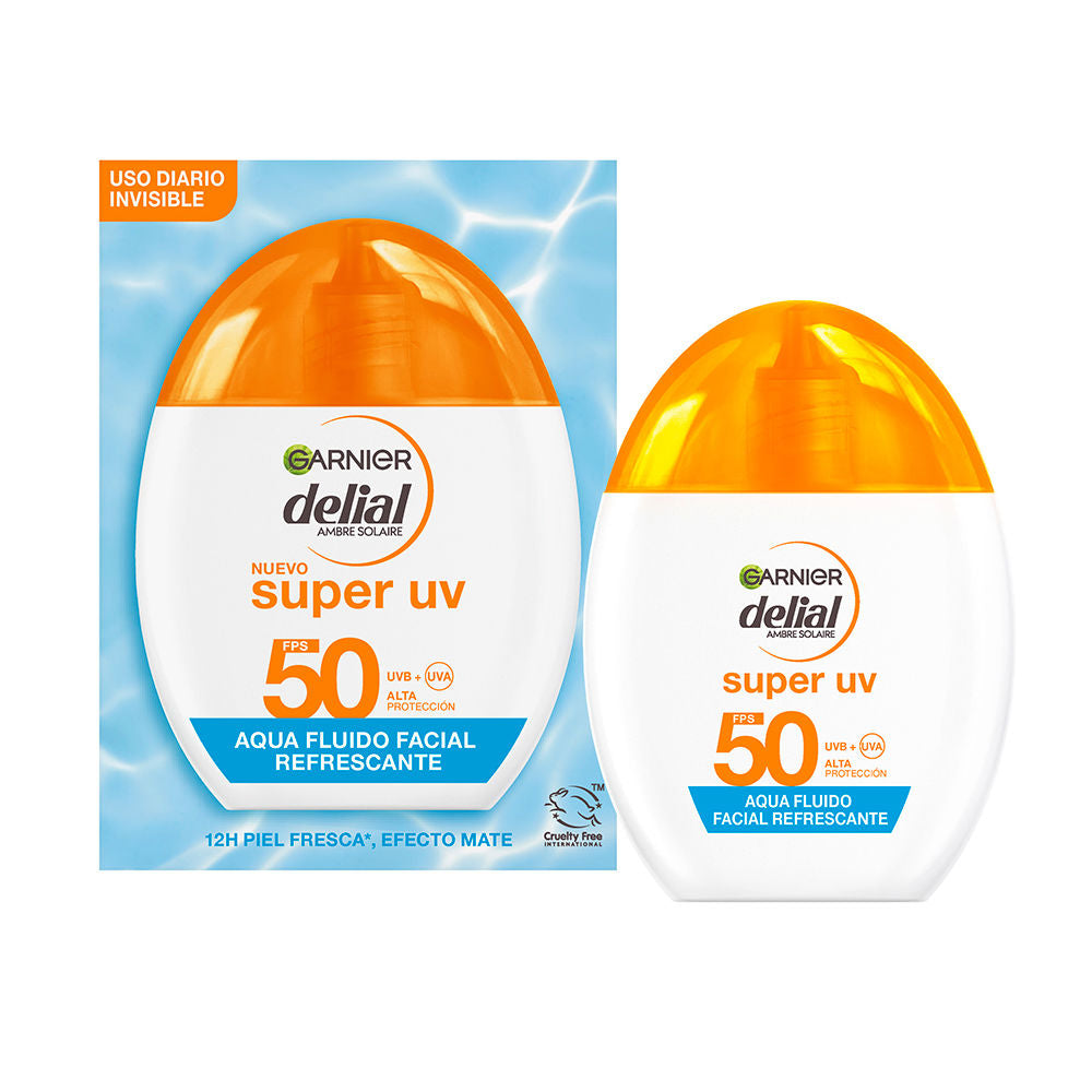 GARNIER DELIAL SUPER UV aqua fluido facial refrescante SPF50 40 ml