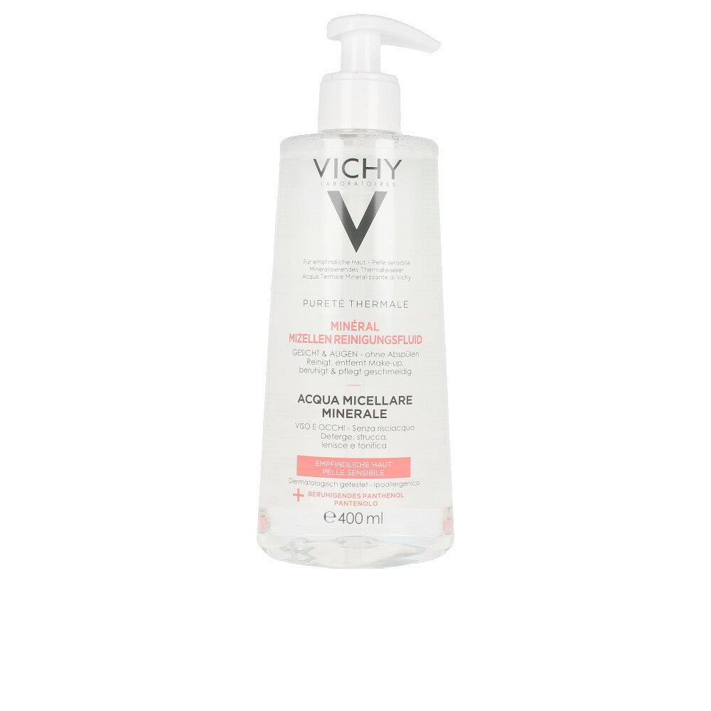 VICHY PURETÉ THERMALE agua micelar mineral pieles sensibles con agua volcánica de vichy y pantenol 400 ml