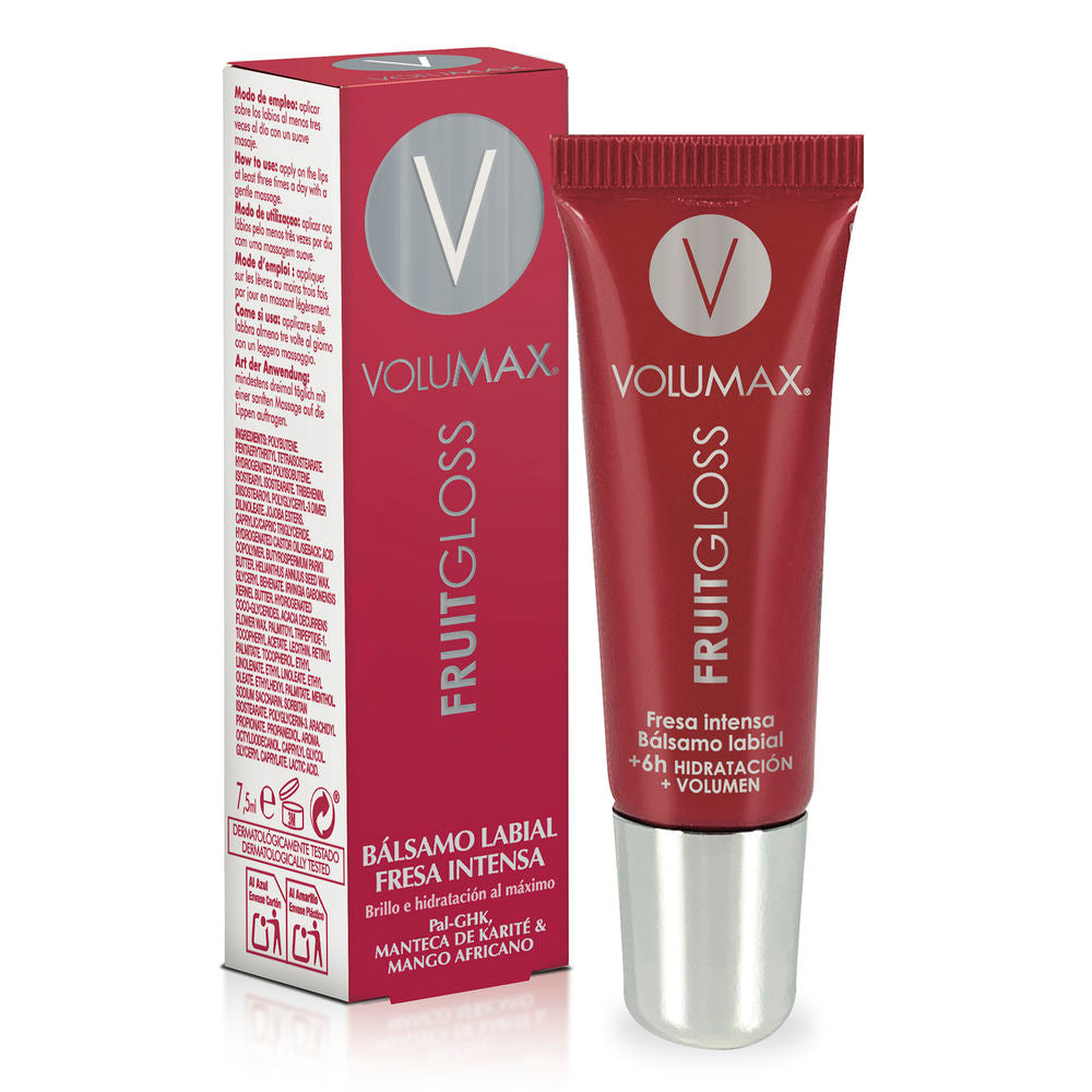 VOLUMAX FRUITGLOSS hidratación de labios #fresa intensa 7,5 ml