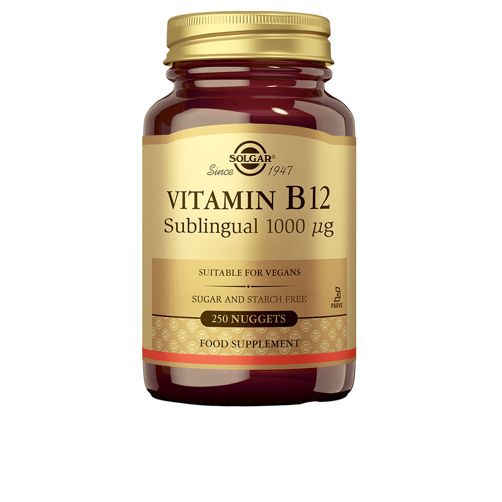 SOLGAR VITAMINA B12 1000 mcg. CIANOCOBALAMINA cápsulas mastic 250 u