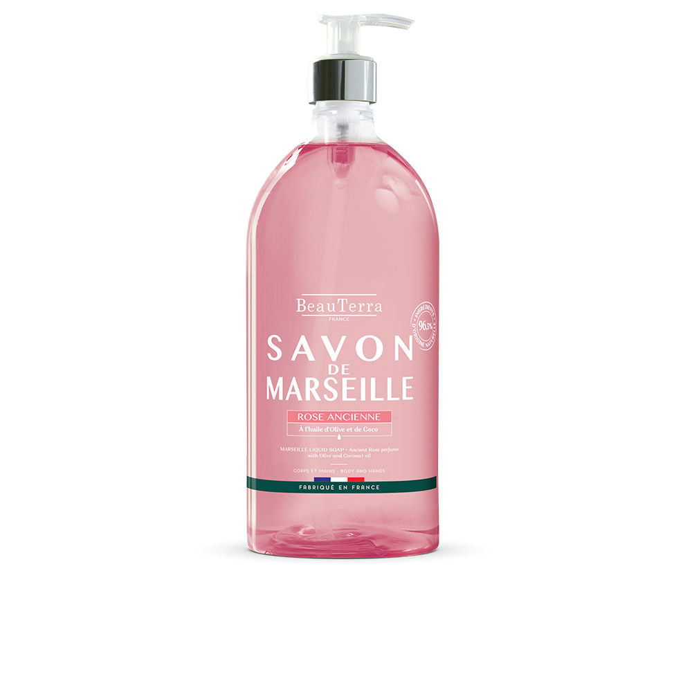 BEAUTERRA MARSEILLE jabón rosa antigua 1000 ml