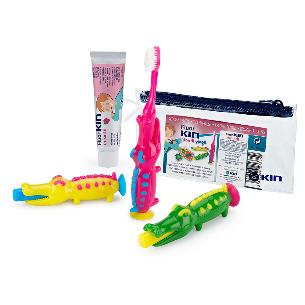 KIN FLUORKIN INFANTIL VIAJE COCODRILO lote 3 pz