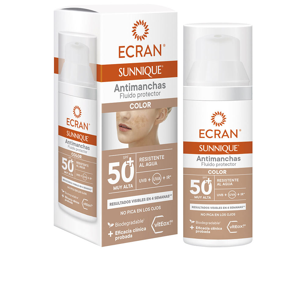 ECRAN ECRAN SUNNIQUE antimanchas facial color SPF50+ 50 ml