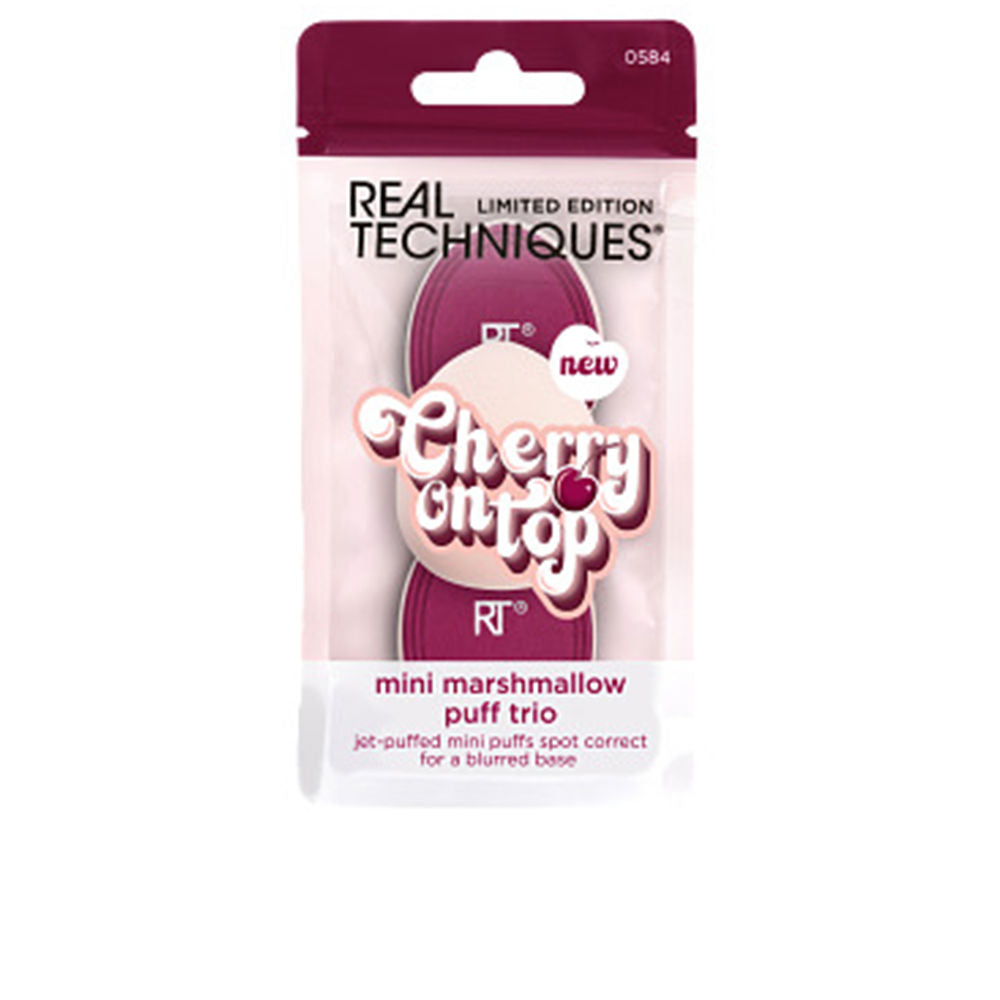 REAL TECHNIQUES CHERRY ON TOP MINI MARSHMALLOW PUFF TRIO 3 pz