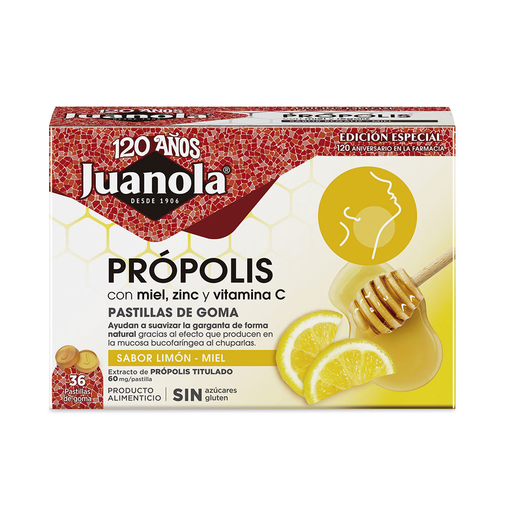 JUANOLA PRÓPOLIS LIMÓN MIEL gummies 36 u