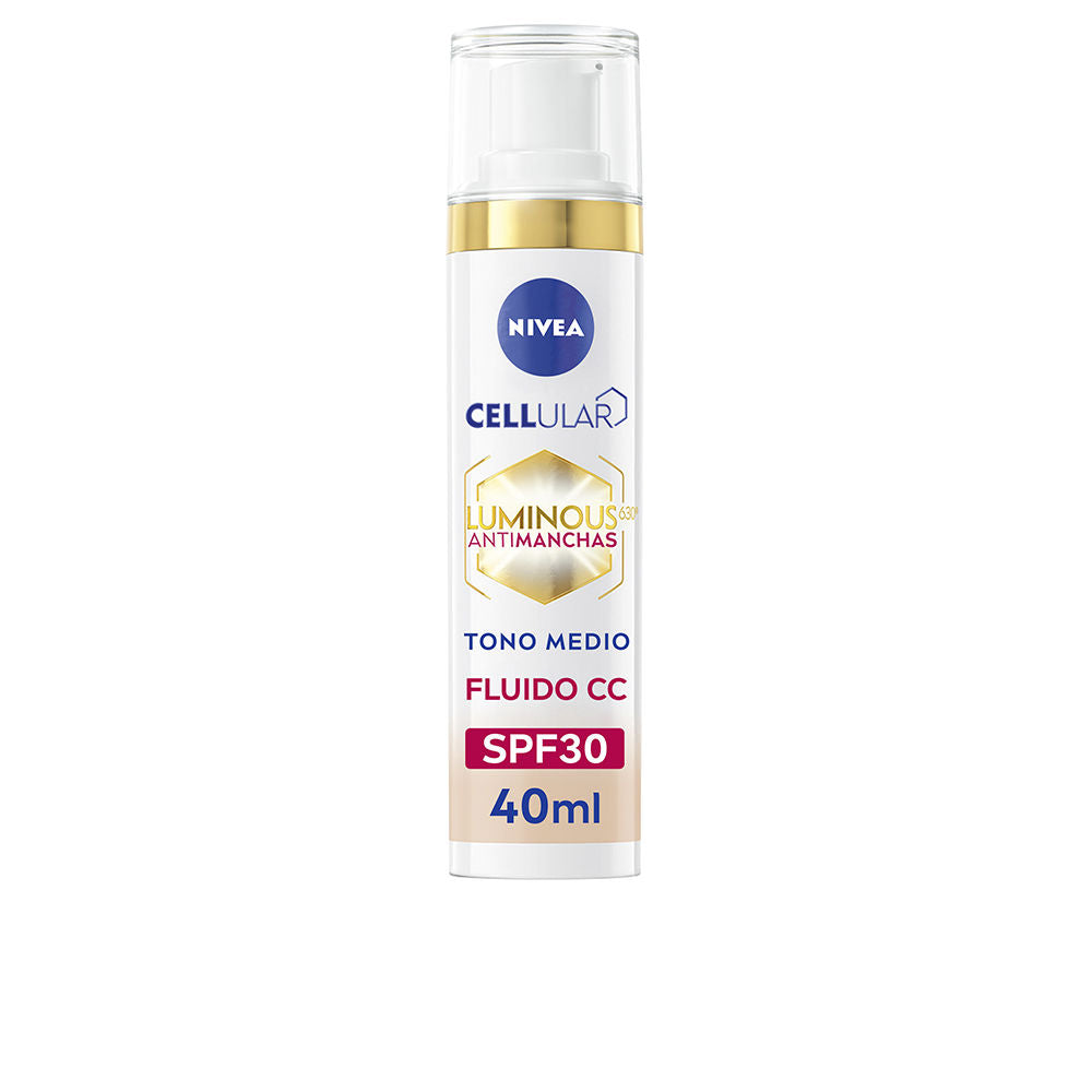 NIVEA LUMINOUS 630º ANTIMANCHAS CC fluido SPF30 #medio 40 ml