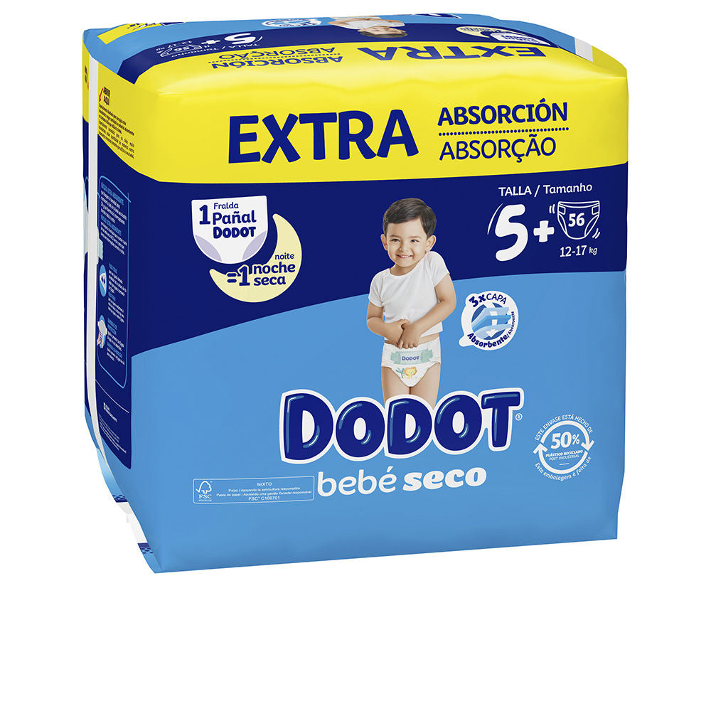 DODOT DODOT ETAPAS EXTRA talla 5 pañales 12-17 kg  56 u