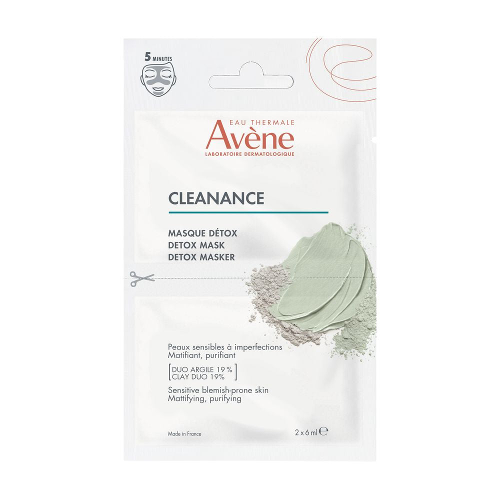 AVÈNE CLEANANCE mascarilla detox 2 x 6 ml