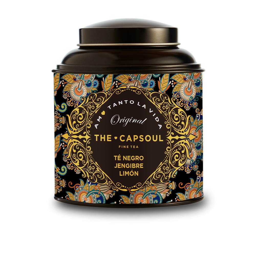 THE CAPSOUL TÉ GRANEL negro, jengibre & limón 100 gr