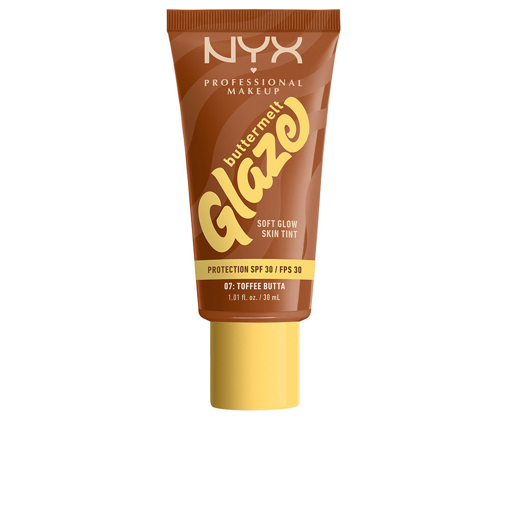NYX PROFESSIONAL MAKE UP BUTTERMELT GLAZE protector solar tint + SPF30 #07-Toffee Butta 30 ml