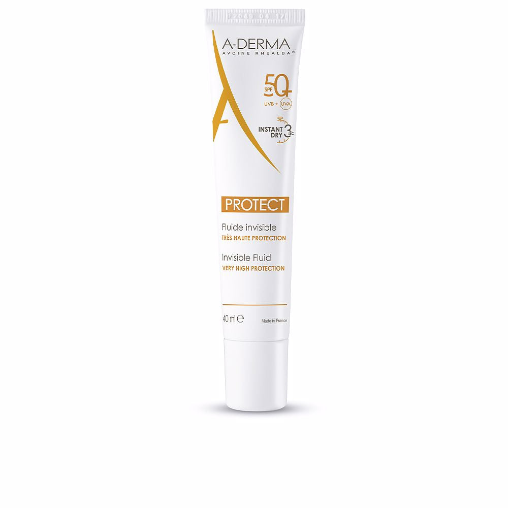 A-DERMA PROTECT fluido solar facial invisible SPF50+ 40 ml