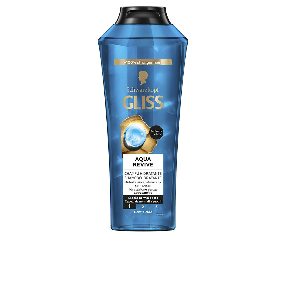 SCHWARZKOPF MASS MARKET GLISS AQUA REVIVE champú hidratante 400 ml