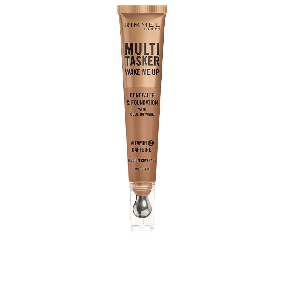 RIMMEL LONDON MULTITASKER WAKE ME UP corrector y base de maquillaje #Toffee 20 ml