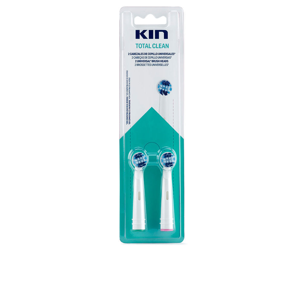 KIN KIN TOTAL CLEAN cabezal cepillo eléctrico universal 2 u
