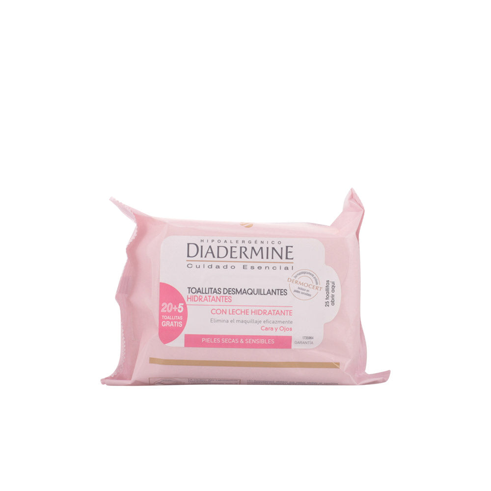DIADERMINE TOALLITAS DESMAQUILLANTES hidratantes piel seca-sensible 25 u