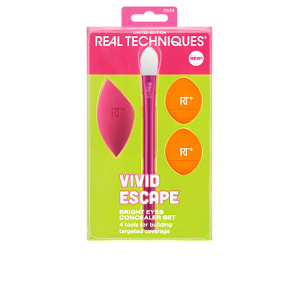REAL TECHNIQUES VIVID ESCAPE BRIGHT EYES CONCEALER ESTUCHE 4 pz