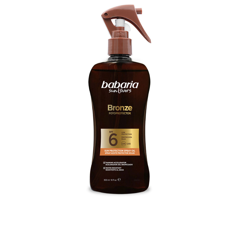 BABARIA SUN LOVERS BRONZE spray aceite protector solar SPF6 300 ml
