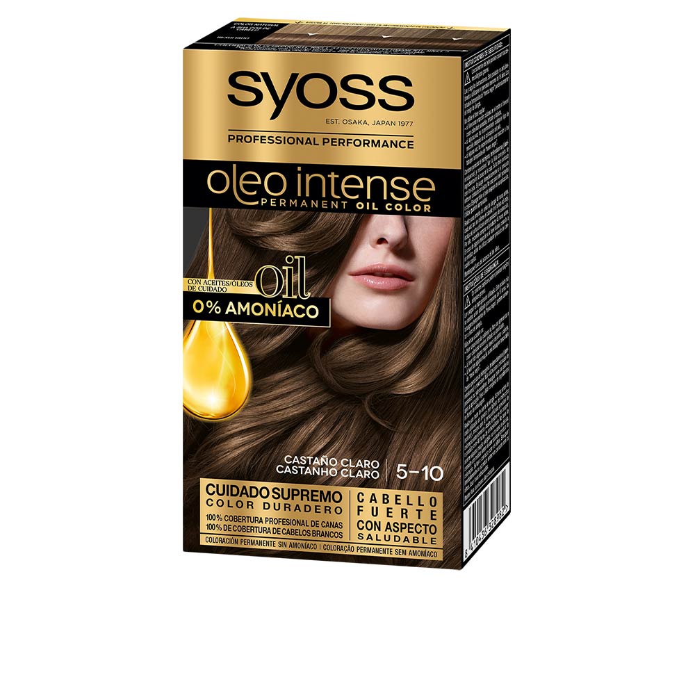 SYOSS OLEO INTENSE tinte sin amoniaco #5.10-castaño claro 5 pz