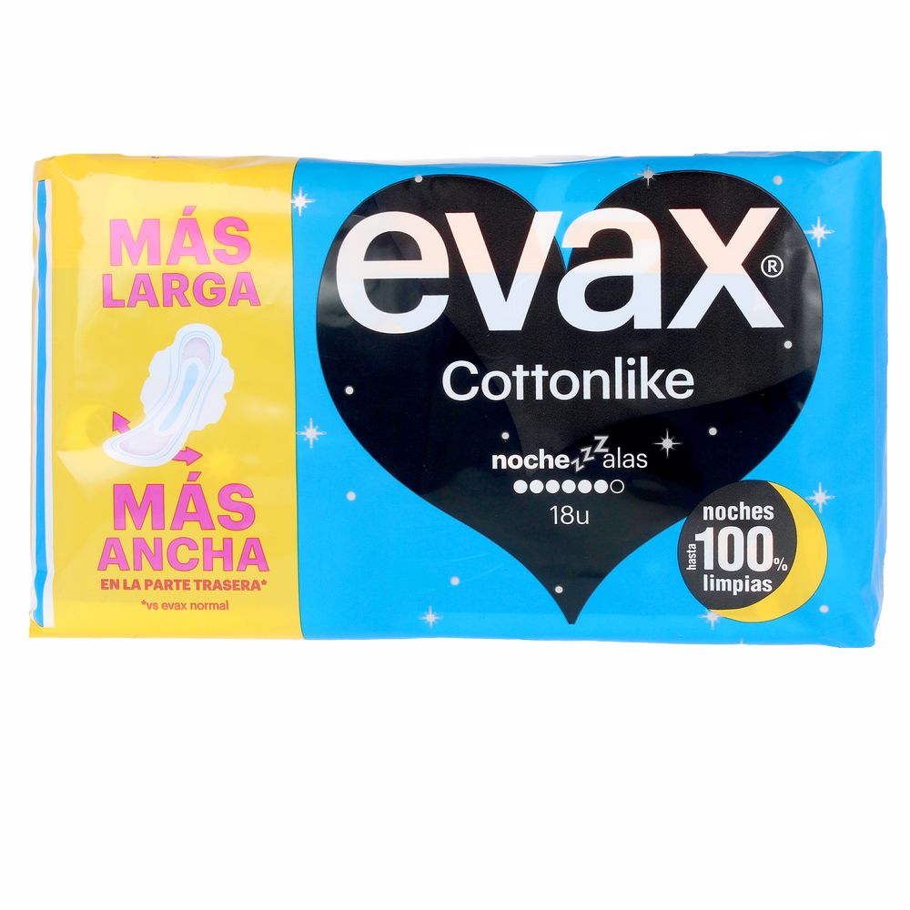 EVAX EVAX COTTONLIKE compresas noche alas 18 u