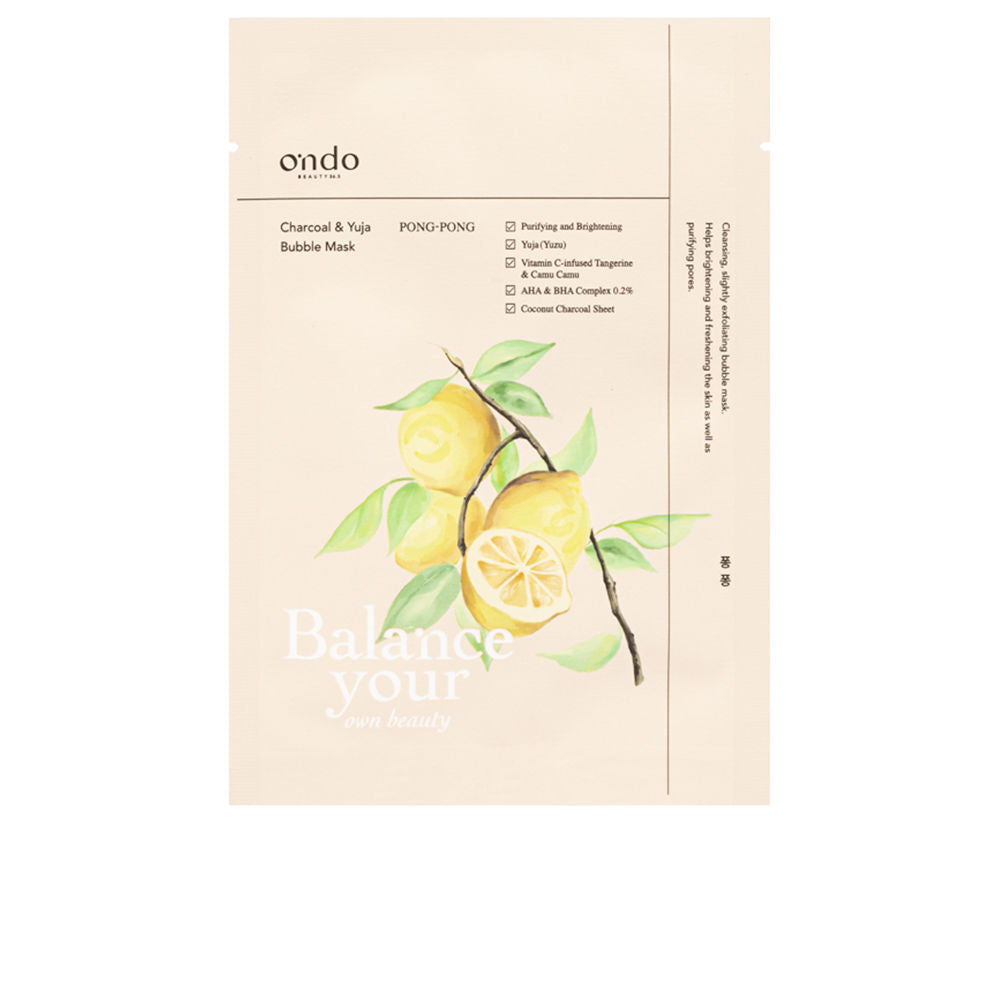 ONDO BEAUTY 36.5 CHARCOAL & YUJA bubble mask 25 ml