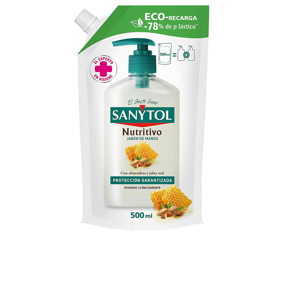 SANYTOL SANYTOL JABÓN DE MANOS antibacteriano nutritivo recambio eco pack 500 ml